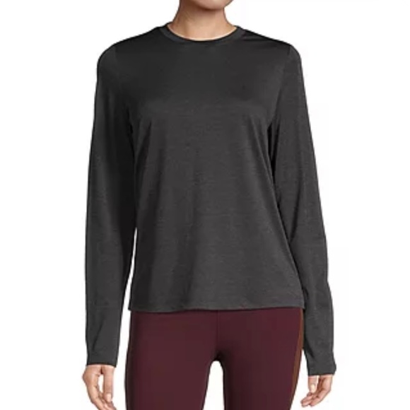 Xersion Women's Black Crew Neck Long Sleeve T-Shirt Size XXL - Picture 4 of 9